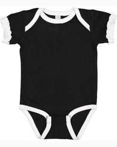 Rabbit Skins LA4429 - Infant Ruffle Jersey Bodysuit