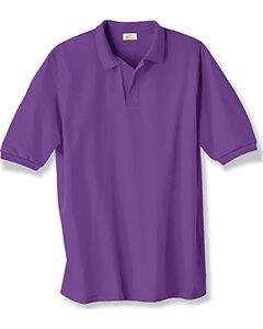 Hanes 054X - Blended Jersey Sport Shirt Púrpura