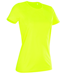 Stedman STE8100 - Camiseta do pescoço redondor de SS Sports Sports Sports-T Cyber Yellow