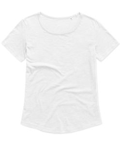 Stedman STE9320 - Crew neck T-shirt for women Stedman - ORGANIC SLUB White