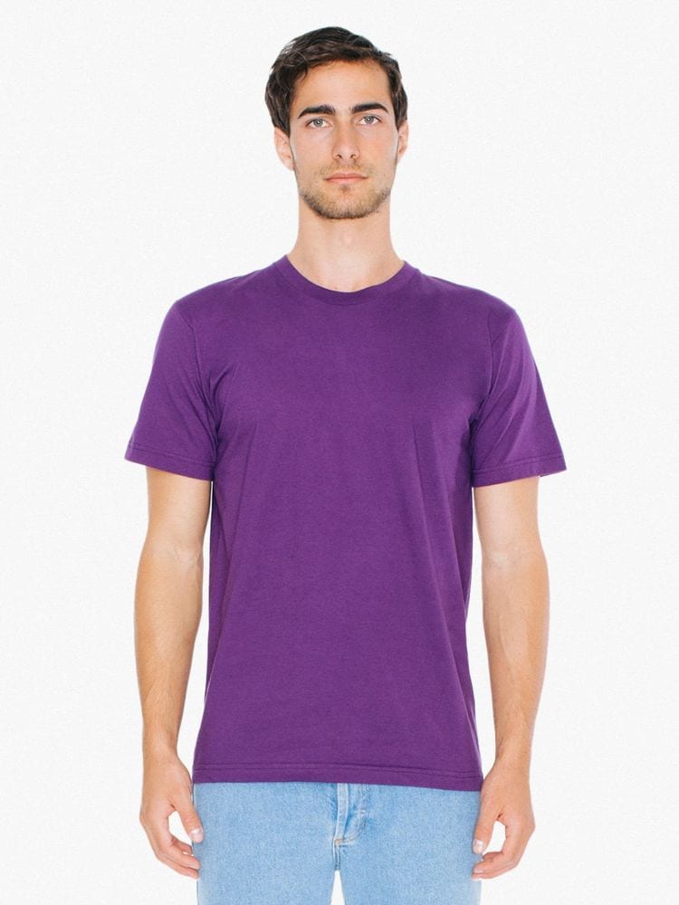 American Apparel Men Fine Jersey Crewneck T-Shirt