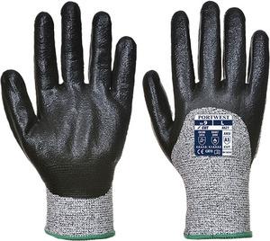 Portwest A621 - Cut Nitrile Foam Glove Negro