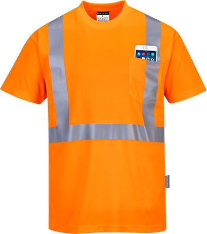 Portwest S190 - Hi-Vis Pocket T-Shirt