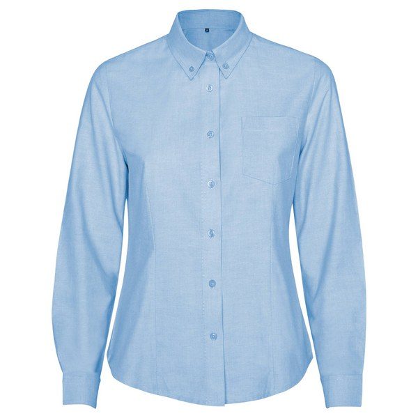 Roly CM5068 - OXFORD WOMAN Camisa de manga larga de mujer entallada