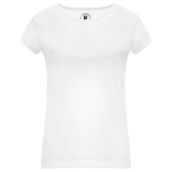 Roly CA6692 - HAWAII Short-sleeve t-shirt for women in a fitted design with ribbed crew neck in the same fabric and side seams