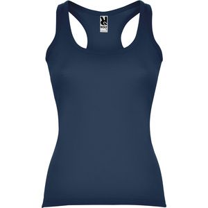 Roly CA6517 - CAROLINA Fitted style tank top with wide and round ribbed neckline and armholes Navy Blue