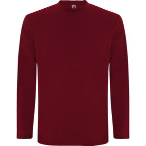 Roly CA1217 - EXTREME Long-sleeve t-shirt in tubular fabric and 4-layer crew neck Garnet