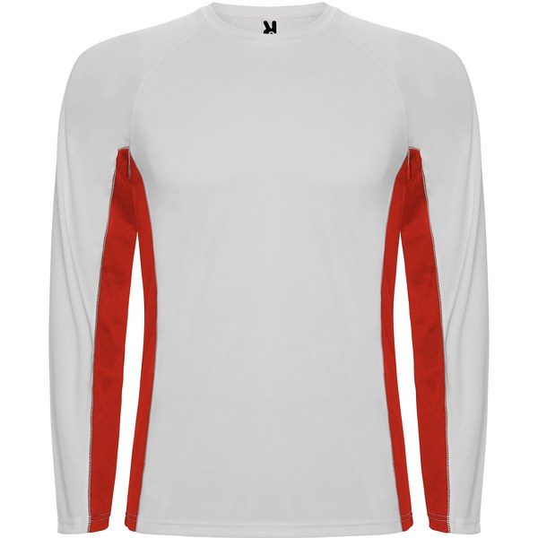 Roly CA6670 - SHANGHAI L/S Long-sleeve technical raglan t-shirt with a combination of two polyester fabrics