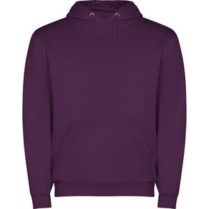 Roly SU1087 - CAPUCHA Hooded sweatshirt with kangaroo style pocket and flat adjustable drawcord Purple