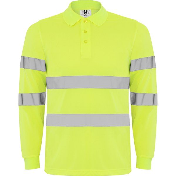 Roly HV9306 - POLARIS L/S Polo técnico manga larga de alta visibilidad