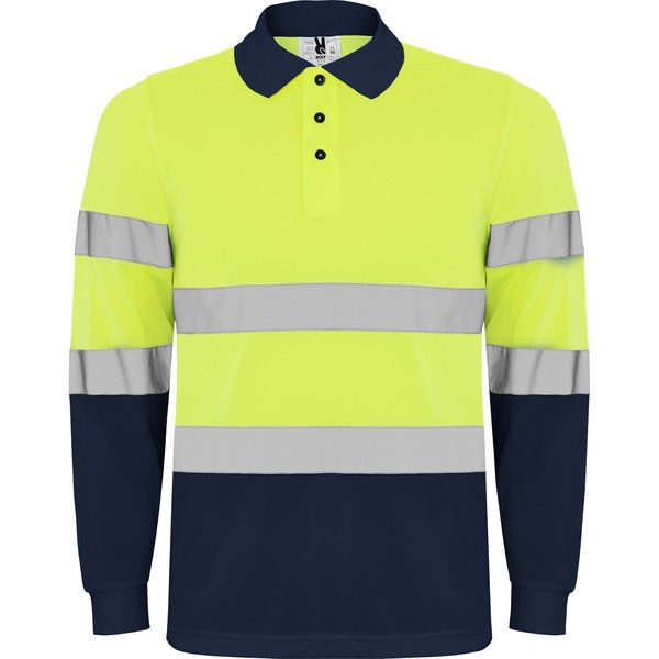 Roly HV9306 - POLARIS L/S Polo técnico manga larga de alta visibilidad