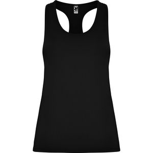 Roly CA6656 - AIDA Racerback sports tank top in cotton touch polyester Black