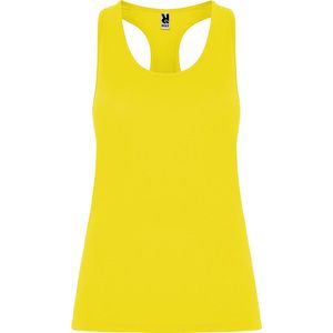 Roly CA6656 - AIDA Racerback sports tank top in cotton touch polyester Yellow Fluor