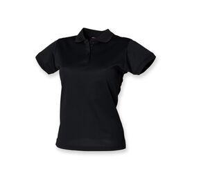 Henbury HY476 - Breathable women's polo shirt Black