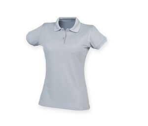 Henbury HY476 - Breathable women's polo shirt Silver