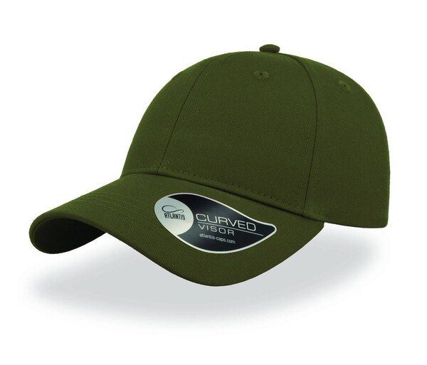 Atlantis AT148 - Classic Curved Visor 6-Panel Cap with Metal Buckle