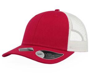 Atlantis AT173 - Recycled polyester cap Red / White