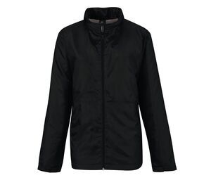 B&C BC325 - Women's microfleece lined windbreaker jacket Black