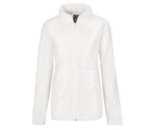 B&C BC325 - Women's microfleece lined windbreaker jacket White