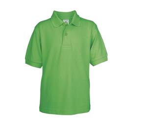 B&C BC411 - Children's Saffron Polo Shirt Real Green
