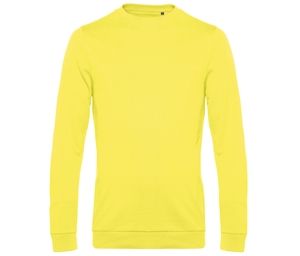 B&C BCU01W - Round neck sweatshirt Solar Yellow
