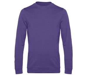 B&C BCU01W - Round neck sweatshirt Radiant Purple