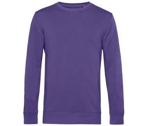 B&C BCU31B - Organic Round Neck Sweatshirt Radiant Purple