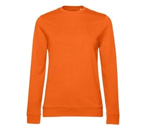 B&C BCW02W - Round neck sweatshirt Pure Orange