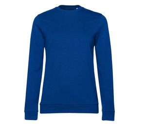 B&C BCW02W - Round neck sweatshirt Royal blue