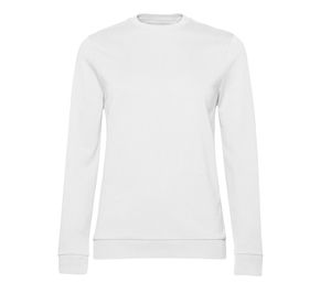 B&C BCW02W - Round neck sweatshirt White
