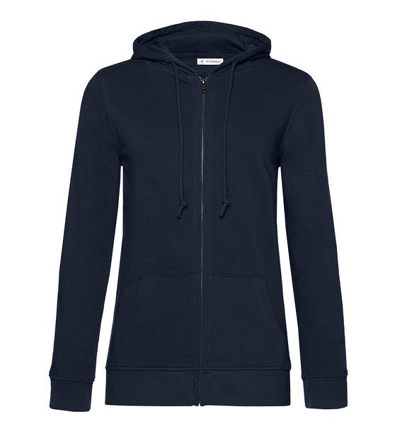 B&C BCW36B - Sudadera con sudadera con cremallera orgánica para mujeres