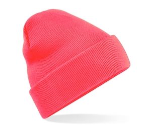 Beechfield BF045 - Mütze mit Klappe Fluorescent Pink