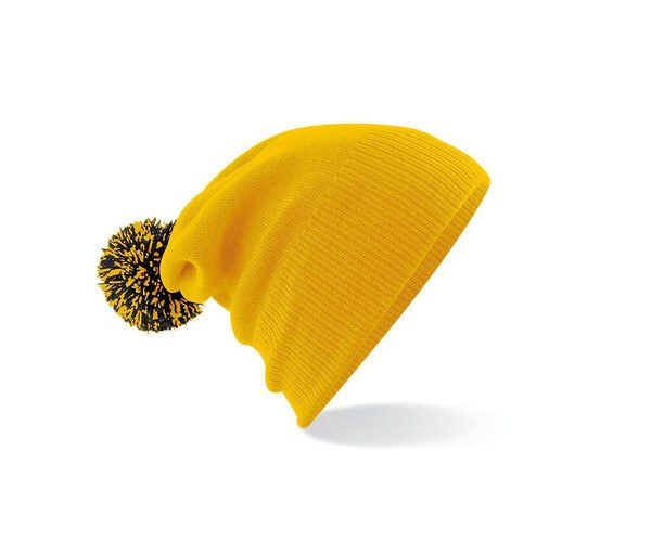 Beechfield BF450 - Trendy Two-Tone Pompom Winter Beanie