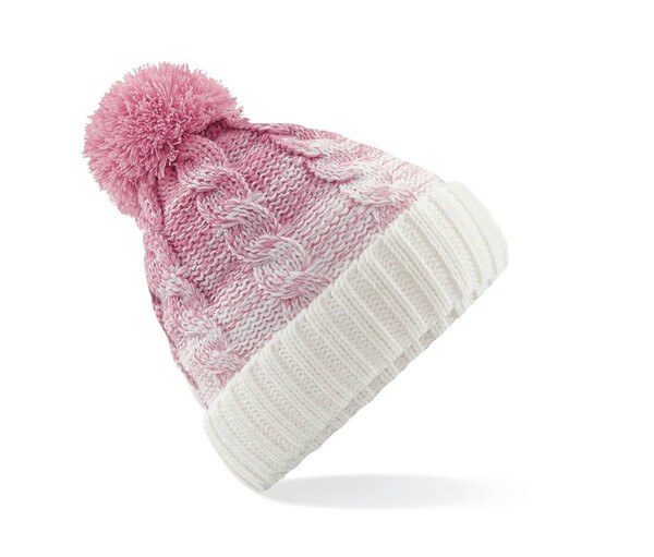 Beechfield BF459 - Luxurious Faux Fur Lined Pompon Beanie