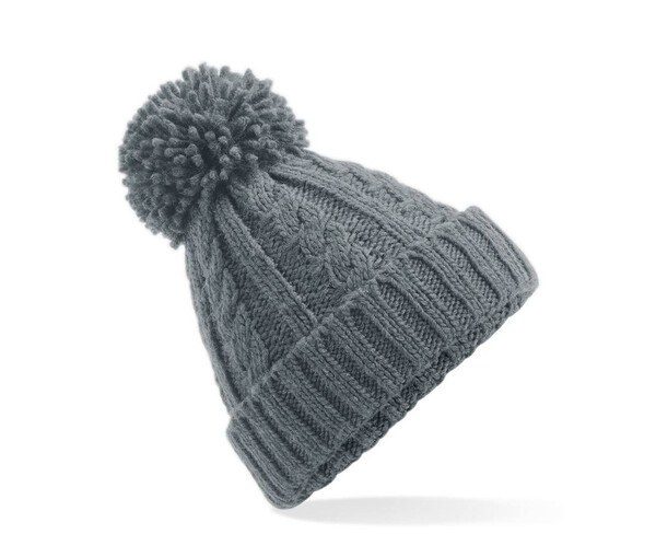 Beechfield BF480 - Gorro de Lana con Pompon y Estilo Artesanal