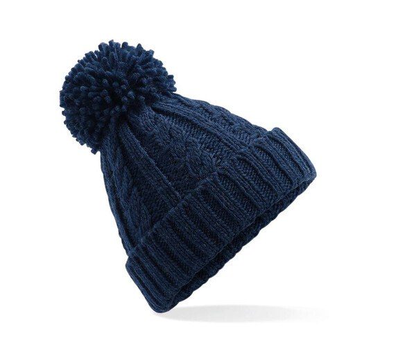 Beechfield BF480 - Gorro de Lana con Pompon y Estilo Artesanal