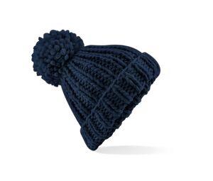 Beechfield BF483 - Large hand knitted hat French Navy