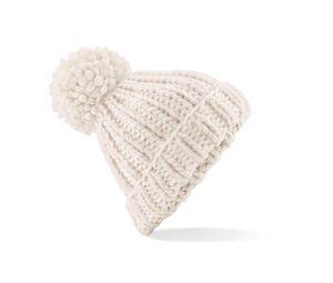 Beechfield BF483 - Large hand knitted hat Oatmeal