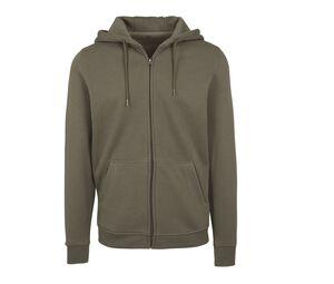 Build Your Brand BY012 - zipped hooded sweatshirt heavy Olive Green