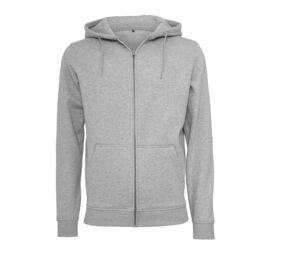 Build Your Brand BY012 - zipped hooded sweatshirt heavy Heather Grey