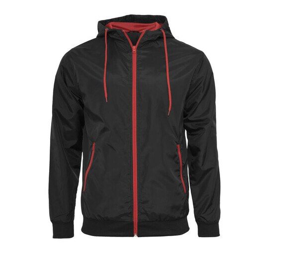 Build Your Brand BY016 - Mens Two-Tone Breathable Waterproof Windbreaker