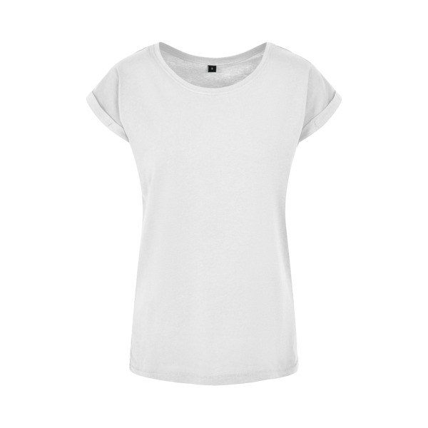 Build Your Brand BY021 - Womens Cotton Jersey T-Shirt with Folded Sleeves