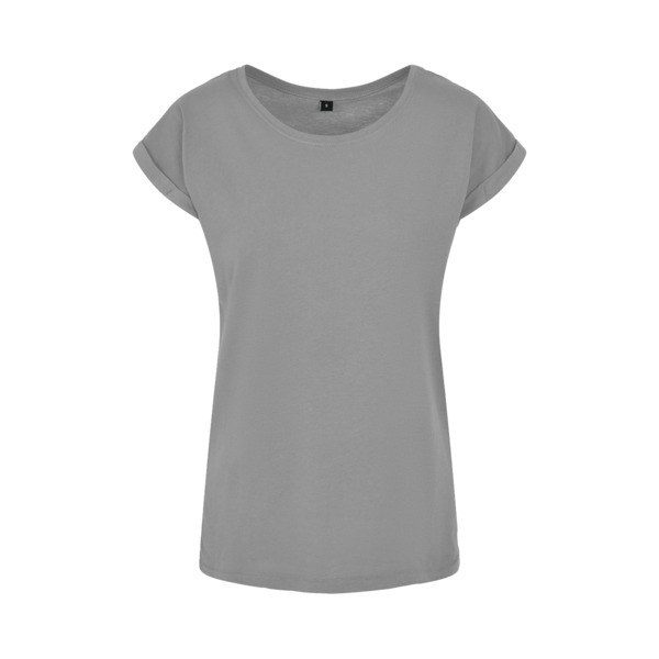 Build Your Brand BY021 - Womens Cotton Jersey T-Shirt with Folded Sleeves