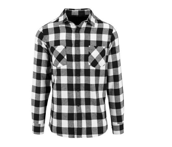 Build Your Brand BY031 - Classic Comfort Cotton Flannel Shirt with Chest Pockets