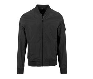 Build Your Brand BY045 - Bomber Jacket Man Black