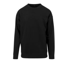 Build Your Brand BY075 - Round Neck Sweatshirt man Black