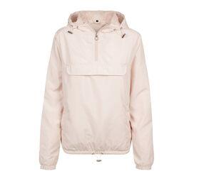 Build Your Brand BY095 - 1/4 zip jacket woman Light Pink