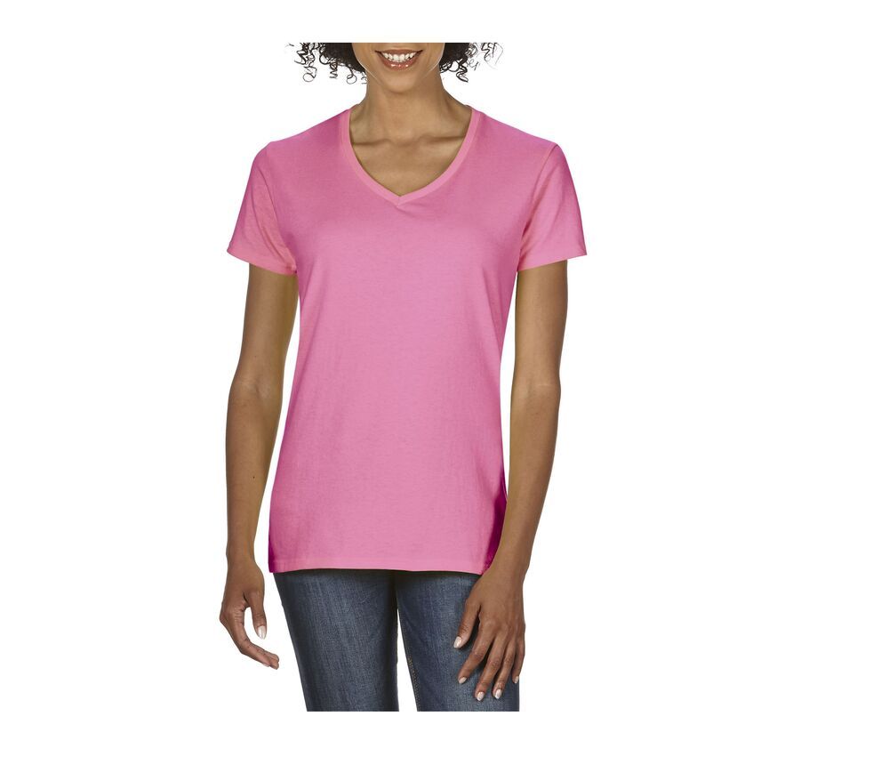 Gildan GN412 - Women's 100% Cotton V-Neck T-Shirt