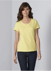 Gildan GN412 - Womens 100% Cotton V-Neck T-Shirt