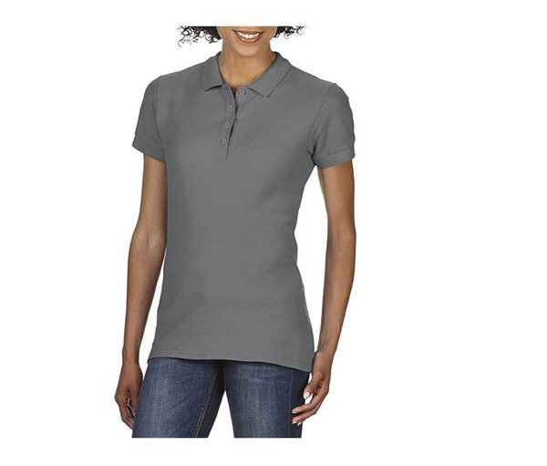 Gildan GN48L - Gildan Womens Semi-Fitted Double Pique Polo